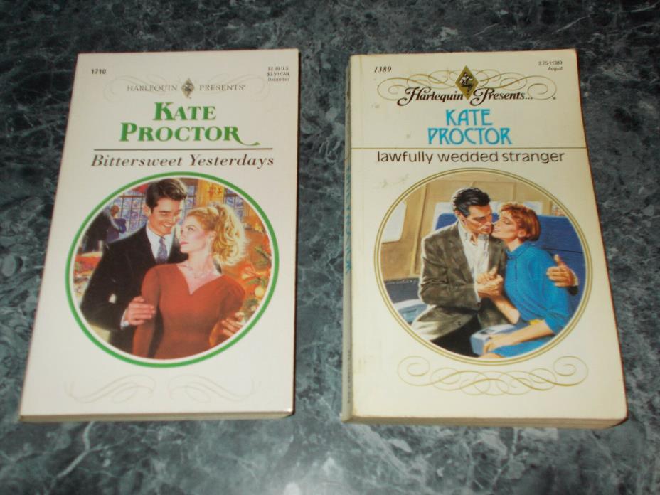 Harlequin Presents Kate Proctor lot of 2 contemporary romance paperbacks