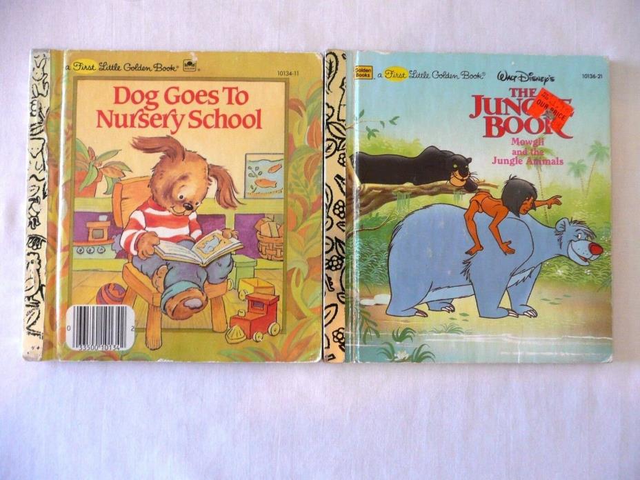 Lot-Little Golden Books-Dog Goes to Nursery School, The Jungle Book: Mowgli