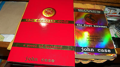 John Case pair: The Genesis Code large hardback + The First Horseman paperback