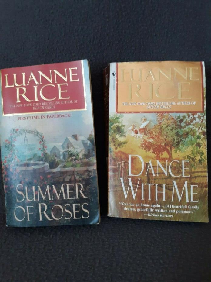 Luanne Rice Lot of 2 Paperbacks Dance With Me / Summer Of Roses