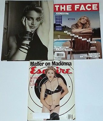 MADONNA BOOK MAGAZINE LOT THE FACE ESQUIRE PHOTO Book Pop Art record poster lp