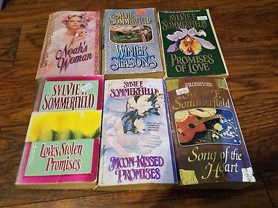Lot of 7 Sylvie F. Sommerfield paperbacks, Love's Stolen Promises, Promises of L