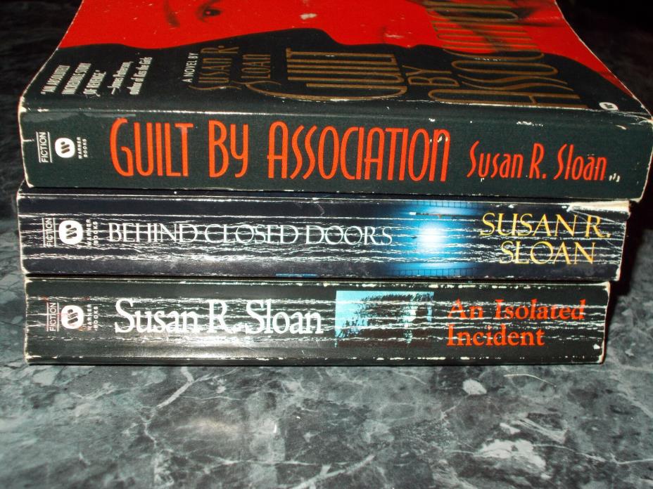 Susan R Sloan lot of 2 mystery suspense paperbacks