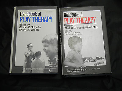 Handbook of Play Therapy 1 & 2 by Charles Schaefer & Kevin O'Connor HC DJ Child