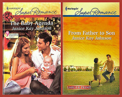 Pair: Janice Kay Johnson romance novels: The Baby Agenda + From Father to Son