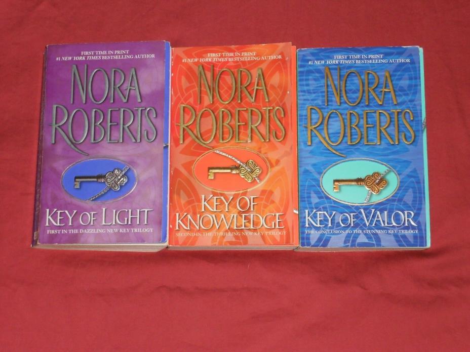 NORA ROBERTS Complete Trilogy Series:  Key of LIGHT Knowledge VALOR