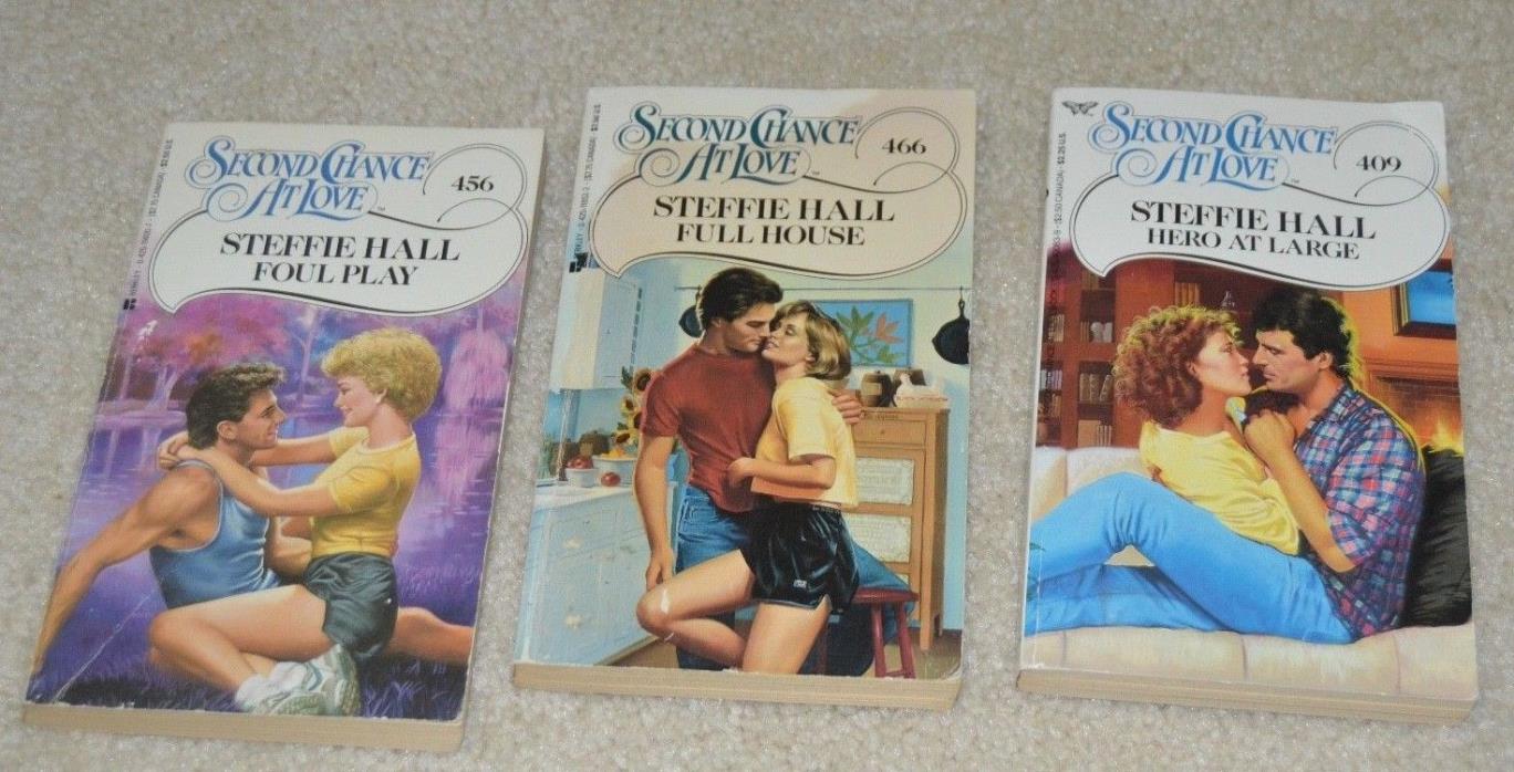 Three rare early Janet Evanovich romance books Steffie Hall