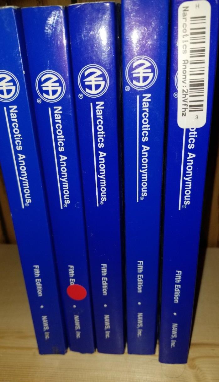 5 Narcotics Anonymous  softcover books