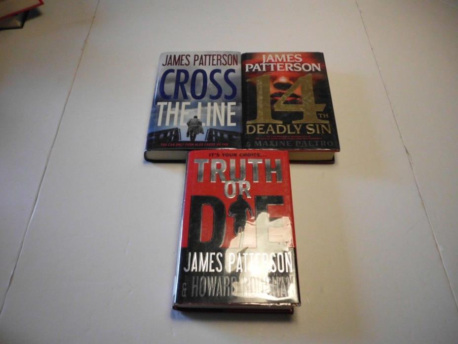 3 HBDJ Lib cop by James Patterson Truth Or Die, Cross The Line 14th Deadly Sin