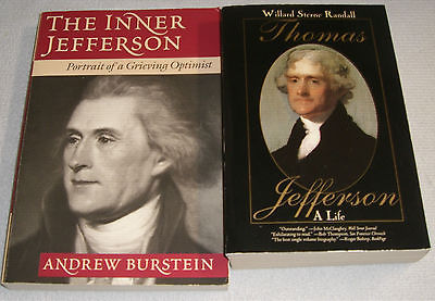 Lot of 2 Books~The Inner Jefferson by Andrew Burstein & Thomas Jefferson A Life