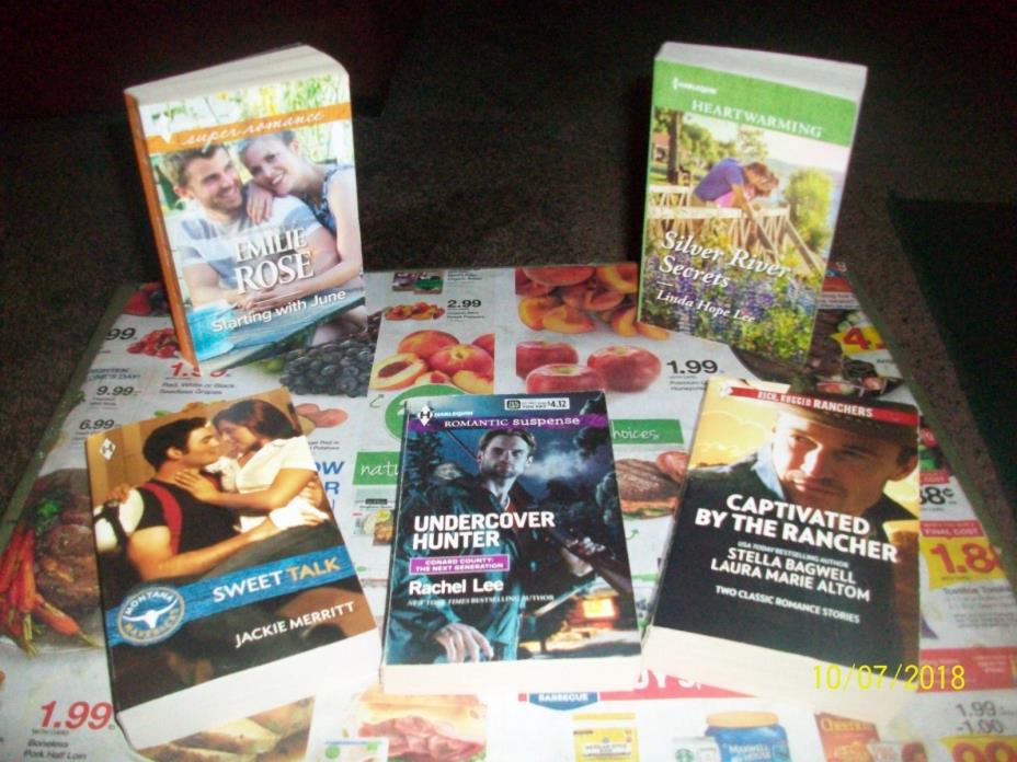 Lot of 5 Harlequin Romance  Books