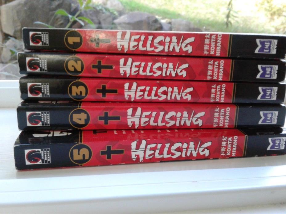 Hellsing by Kohta Hirano Manga Lot/Set 1-5 Darkhorse 1 2 3 4 5 English Text