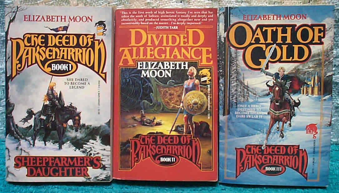 Lot of 3 Deed of Paksenarrion Fantasy Paperback Book Trilogy Elizabeth Moon 1988