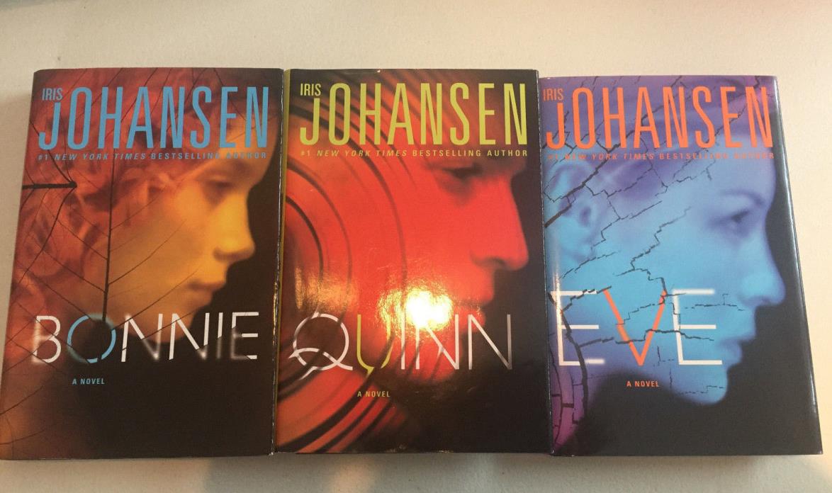 Lot of 3 Iris Johansen Eve Quinn Bonnie Trilogy Hardcovers