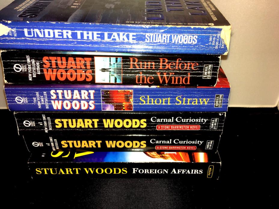 Stuart Woods Lot of 6 Stone Barrington Under the Lake Short Straw Mysteries