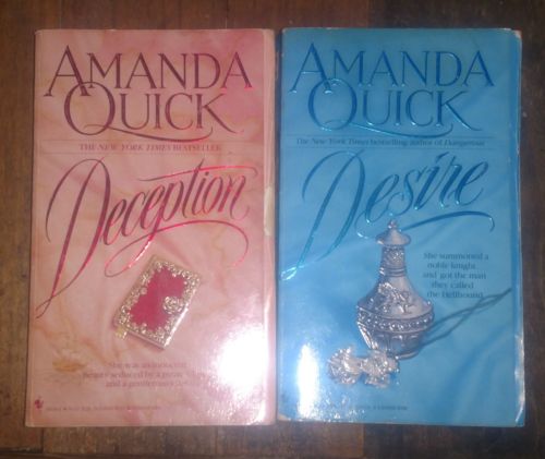 lot of 2 Paperbacks amanda quick deception desire 1994