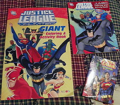 Justice League trio: Two coloring, activity books (giant): Lost on Mars comic
