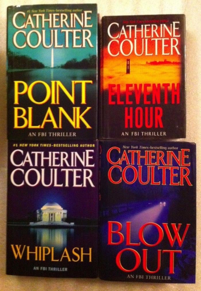Lot #6-19 Catherine Coulter - Blowout, Whiplash, Point Blank, & Eleventh Hour