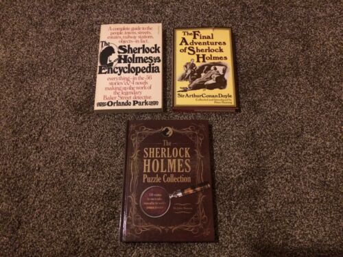 Sherlock Holmes Novels-Puzzle Collection Lot 3 Mix Hardcover Softcover Books