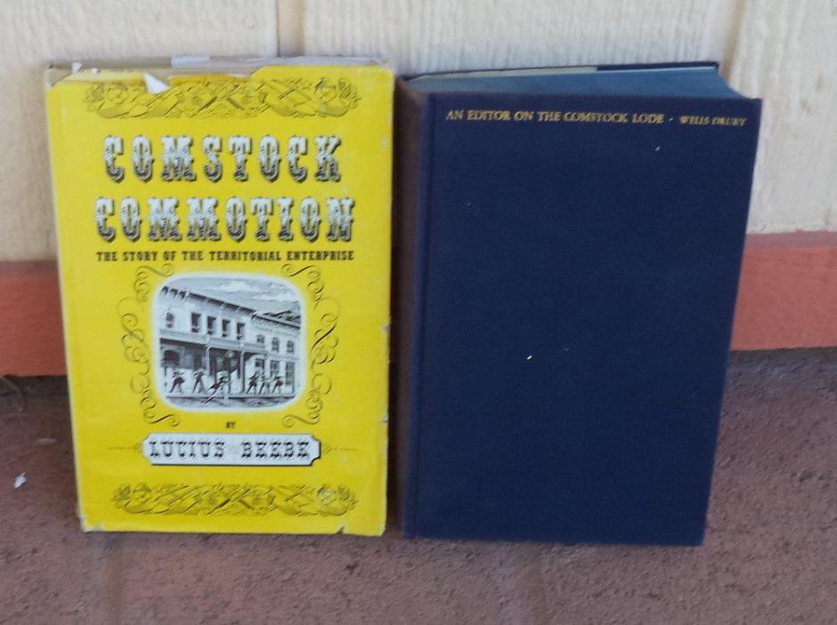 2 Books*COMSTOCK COMMOTION & AN EDITOR ON THE COMSTOCK LODE*Lot