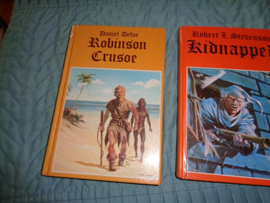 Lot of 2 Legendary Classics Novels Robinson Crusoe  & Kidnapped