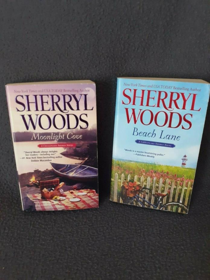 Sherryl Woods Lot of 2 Paperbacks Moonlight Cove, Beach Lane