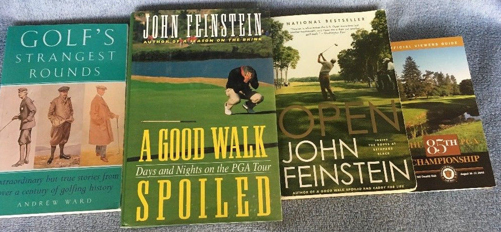 Golf Lot Of Three Books Plus Bonus 85th PGA Feinstein Golf's Strangest Rounds