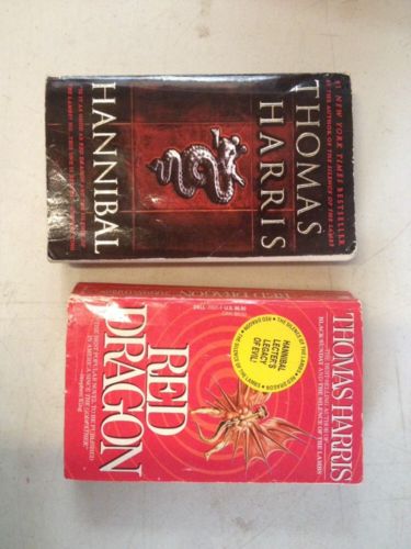 Thomas Harris Hannibal Red Dragon Fiction Paperback novel lot of 2 book