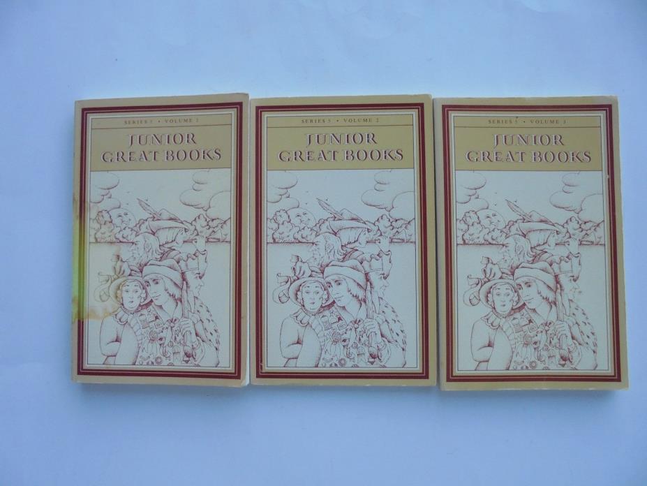 3 Lot Junior Great Books 1975 Series 5 Volume 1 2 3 Children's Classics VGC