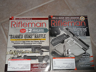 American Rifleman Lot of 2 Magazines September October 2013