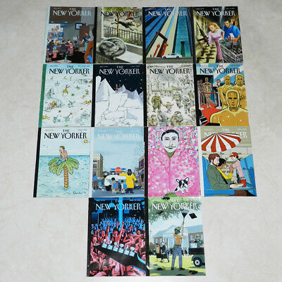 14 The New Yorker Magazines Lot 2014-2016 No Label