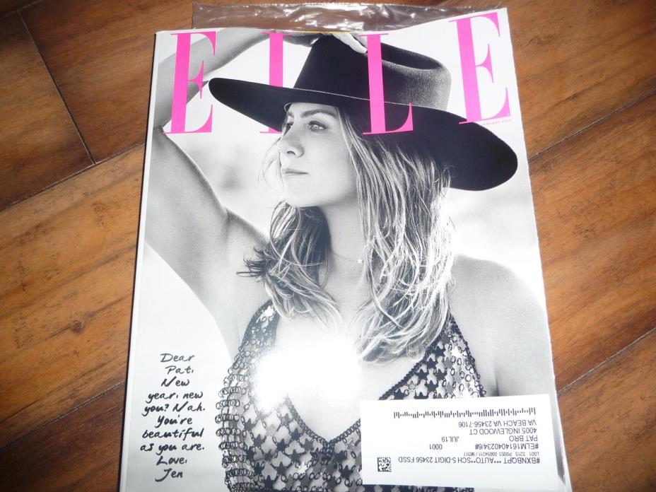 ELLE Magazine - January 2019 - BRAND NEW - Jennifer Aniston NEW