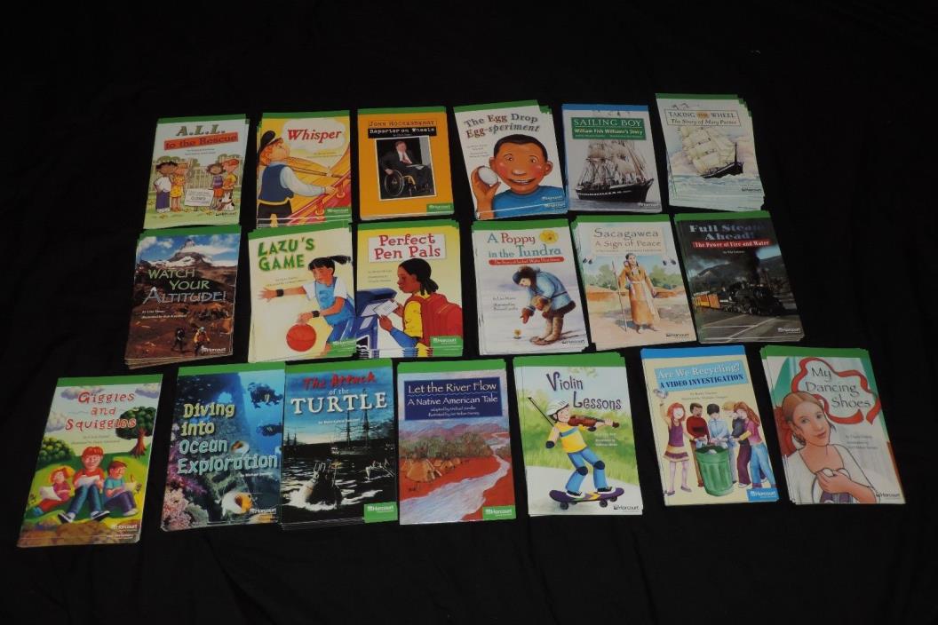 Lot of 19 Harcourt LEVEL GRADE 5 Readers Classroom Home Summer Reading Books
