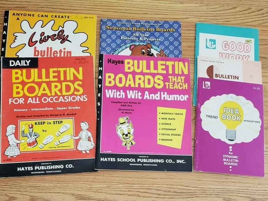 Lot of teacher -school bulletin board idea books