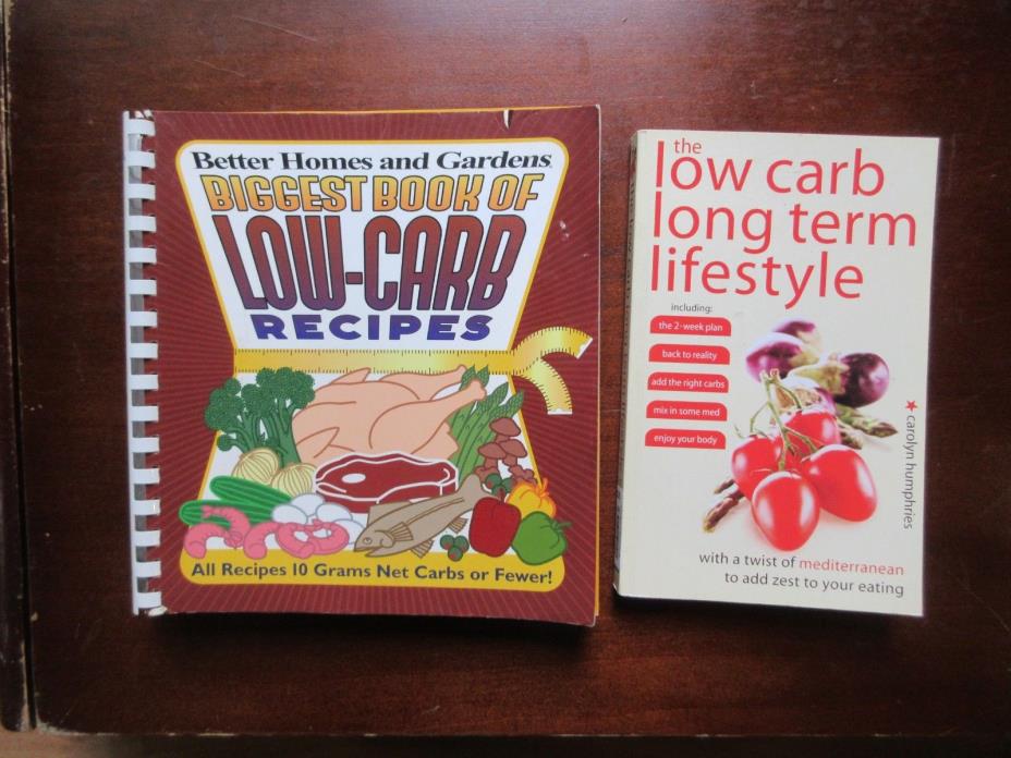 Lot of 2~Low-Carb Cookbooks/Recipes Better Homes & Garden - Long term lifestyle