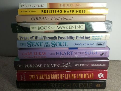Lot of 10: Spiritual, The Alchemist Paulo Coelho, The Seat of the Soul Zukav