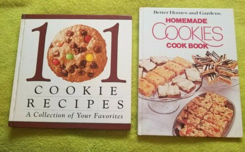 Lot of 2 Vintage Cookie Cookbooks 101 Cookie Recipes & Homemade Cookies CookBook