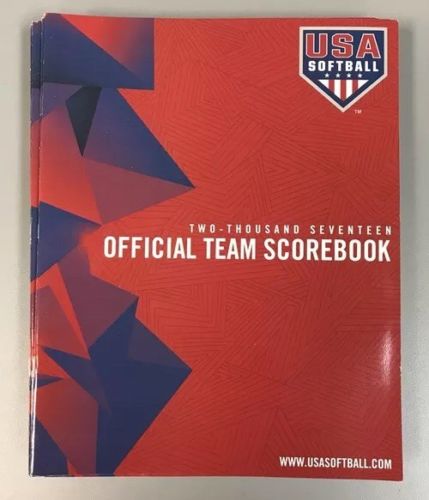 25 ASA, USA Softball Official Team Scorebook Assortment Of Years Lot Of 25 NEW