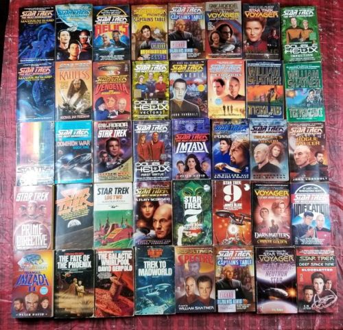 Lot 120 Star Trek Paperback Books  Adventure DS9 TNG Voyager Frontier Vintage