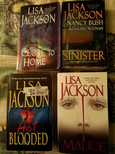 Lisa jackson lotSinister, Hot Blooded,Malice, Close to Home