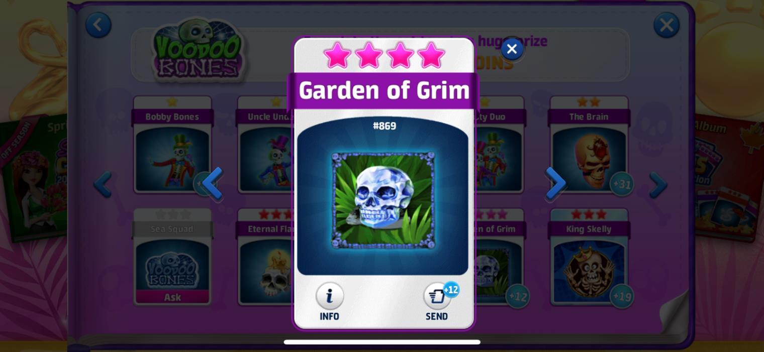 Garden of Grim - Slotomania Card - Summer Album