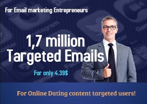 Selling You 1,7 million Online Dating Targeted Emails