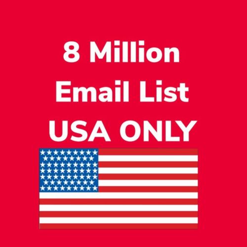 Database Email List marketing No Spam/USA Only 8 million