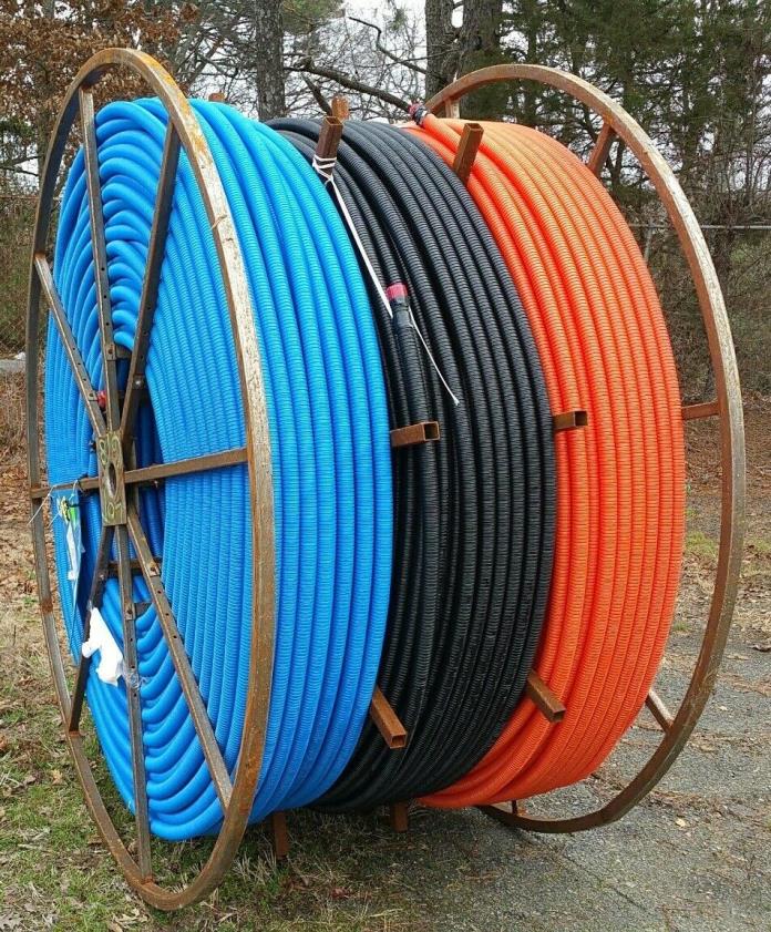 6300' Dura-Line 3-Way Divided Reel HDPE Conduit 1-1/4 Flexible Corrugated w/Tape