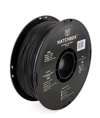 HATCHBOX ABS 3D Printer Filament, Dimensional Accuracy +/- 0.03 mm, 1 kg Spool,