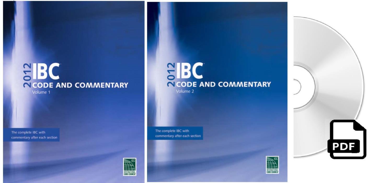 2012 International Building Code With Commentary 2 Vol. Set (IBC) by ICC (CD)