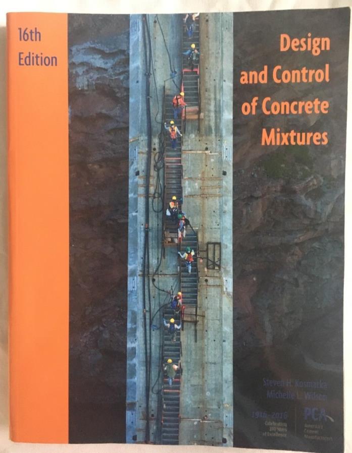 Design and Control of Concrete Mixtures, 16th Edition