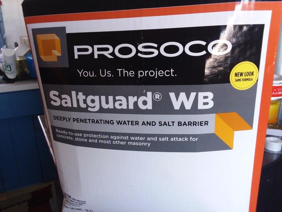 PROSOCO SALTGUARD WB  5 GALLONS      4pc 4x5gallon concrete sealer