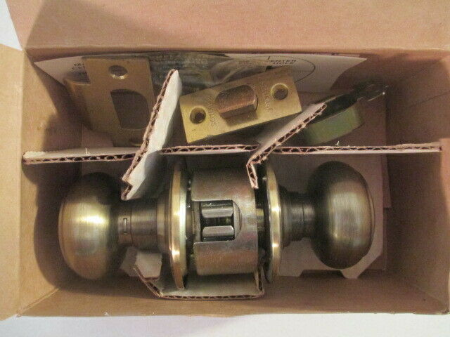 Schlage A10S GEO 609 Passage Sets, Grade 2, Antique Brass  NOS 2-3/8