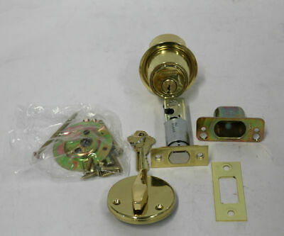Schlage B560P 605 Grade 2 Deadbolt Lock, Single Cylinder Function - Bright Brass